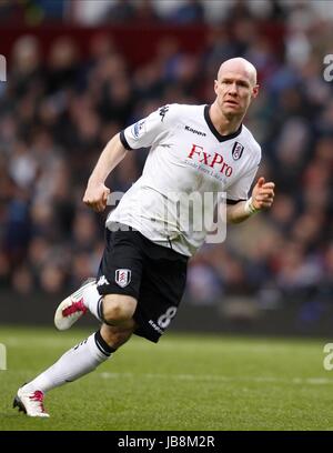 ANDREW JOHNSON FC Fulham FC Fulham VILLA PARK BIRMINGHAM ENGLAND 05 Février 2011 Banque D'Images