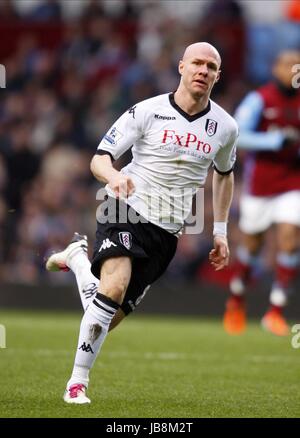 ANDREW JOHNSON FC Fulham FC Fulham VILLA PARK BIRMINGHAM ENGLAND 05 Février 2011 Banque D'Images