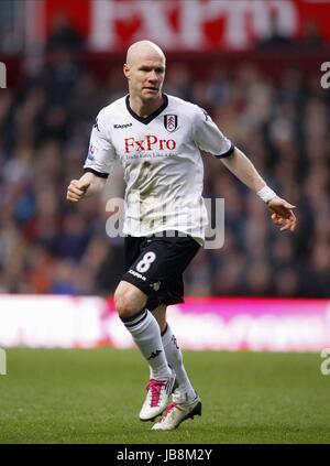 ANDREW JOHNSON FC Fulham FC Fulham VILLA PARK BIRMINGHAM ENGLAND 05 Février 2011 Banque D'Images