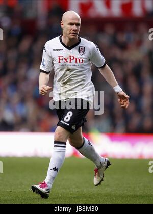 ANDREW JOHNSON FC Fulham FC Fulham VILLA PARK BIRMINGHAM ENGLAND 05 Février 2011 Banque D'Images