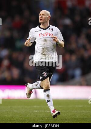 ANDREW JOHNSON FC Fulham FC Fulham VILLA PARK BIRMINGHAM ENGLAND 05 Février 2011 Banque D'Images