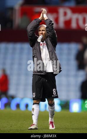 ANDREW JOHNSON FC Fulham FC Fulham VILLA PARK BIRMINGHAM ENGLAND 05 Février 2011 Banque D'Images