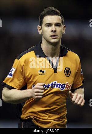 MATT JARVIS de Wolverhampton Wanderers FC Wolverhampton Wanderers FC MOLINEUX STADIUM WOLVERHAMPTON ENGLAND 05 Février 2011 Banque D'Images