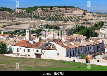 Voir l'historique de la petite ville Chinchon près de Madrid Banque D'Images