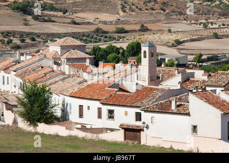 Voir l'historique de la petite ville Chinchon près de Madrid Banque D'Images