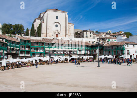 Voir l'historique de la petite ville Chinchon près de Madrid Banque D'Images