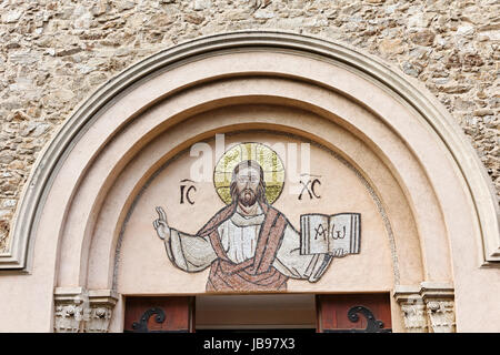 Sainte-maxime, détail der Pfarrkirche, Côte d'Azur, Provence - Eglise Paroissiale Saint-Maxime en détail, la Côte d'Azur, Provence, Sud de France Banque D'Images