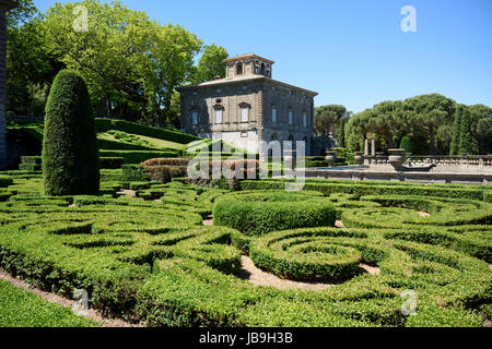 Bagnaia. Viterbo. L'Italie. 16e siècle de style maniériste Villa Lante et jardins, commandé par le Cardinal Gianfrancesco Gambara, conception originale attribution Banque D'Images