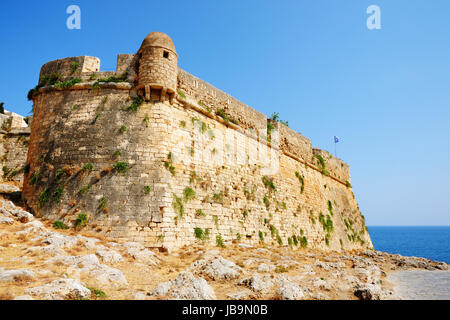 Bastion de la citadelle Fortezza dans la ville de Rethymno, Crète, Grèce Banque D'Images