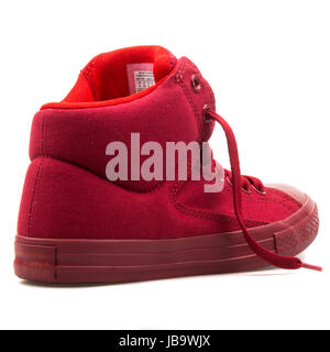 Converse Chuck Taylor All Star High Street rouge pâte de piment Junior's Shoes - 650120C Banque D'Images