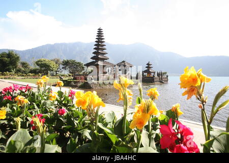 Asien, Suedost, INDONÉSIE, Bali, Insel, Zentral, Bali, le lac Bratan, voir, Tempel, Pura Ulun Danu, Landschaft, (Urs Flueeler) Banque D'Images