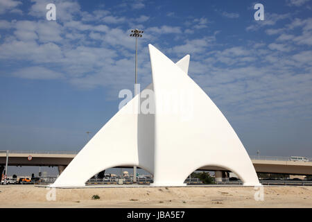 Monument à Manama, Bahreïn, Moyen-Orient Banque D'Images