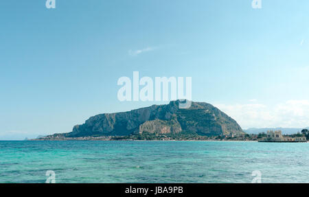 Golfe de Mondello à Palerme , Italie Banque D'Images