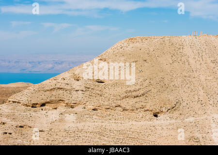 De la montagne château d'Hérode machareus en Jordanie Banque D'Images