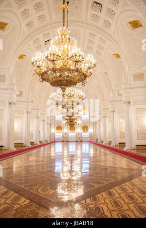 Georgievsky Hall du Palais du Kremlin, Moscou Banque D'Images