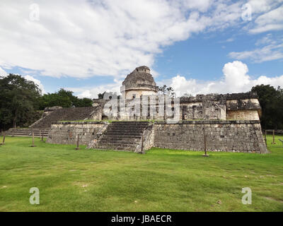 El Caracol templein Chichen Itza l'observatoire site archéologique dans la région de Yucatan, Mexique Banque D'Images