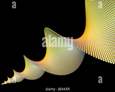 Série géométrie pure. Arrière-plan de spirale isolé des éléments de votre dessin sur le sujet de l'industrie, des sciences et de la technologie Banque D'Images