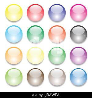 Illustration colorée avec jeu de boules pour votre conception Banque D'Images