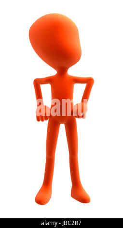 Rendu 3D d'un résumé de l'article figure isolé sur fond blanc Banque D'Images