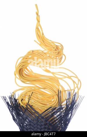 Close up de fils électriques isolé sur fond blanc Banque D'Images