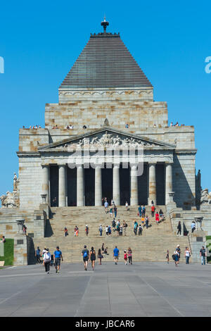 Lieu de culte du souvenir Melbourne Victoria en Australie. Banque D'Images