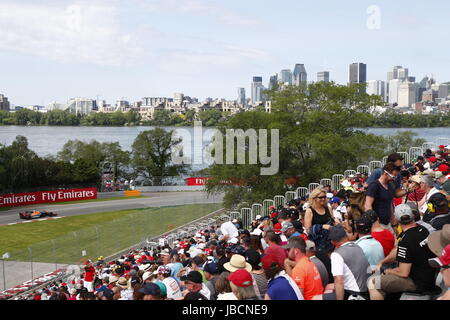 Montréal, Canada. 10 Juin, 2017. Sport Automobile : Championnat du Monde de Formule 1 de la FIA 2017, Grand Prix du Canada, # 2 Stoffel Vandoorne (BEL, McLaren Honda), 09.06.2017. Utilisation dans le monde entier | Credit : dpa/Alamy Live News Banque D'Images