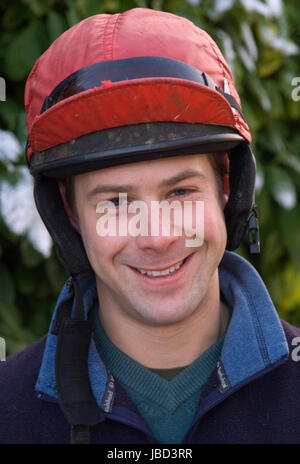 Guy disney 'équitation' de pugilat à Kim bailey course d'équitation. Banque D'Images