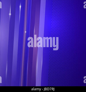 Abstract blue background technique avec des lignes et des lumières Banque D'Images