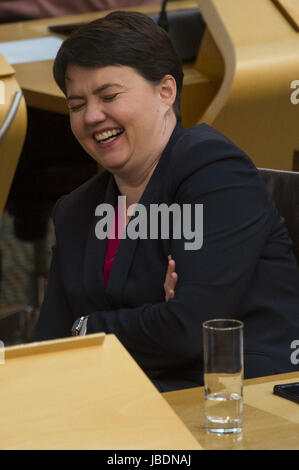 Les politiciens écossais assister aux premiers ministres hebdomadaire des questions à Holyrood, Édimbourg. Avec : Ruth Davidson Où : Édinbourg, Royaume-Uni Quand : 11 mai 2017 Credit : Euan Cherry/WENN.com Banque D'Images