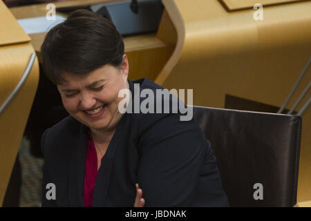 Les politiciens écossais assister aux premiers ministres hebdomadaire des questions à Holyrood, Édimbourg. Avec : Ruth Davidson Où : Édinbourg, Royaume-Uni Quand : 11 mai 2017 Credit : Euan Cherry/WENN.com Banque D'Images