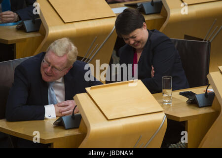 Les politiciens écossais assister aux premiers ministres hebdomadaire des questions à Holyrood, Édimbourg. Avec : Ruth Davidson Où : Édinbourg, Royaume-Uni Quand : 11 mai 2017 Credit : Euan Cherry/WENN.com Banque D'Images