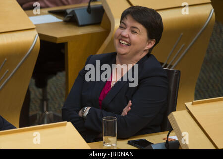 Les politiciens écossais assister aux premiers ministres hebdomadaire des questions à Holyrood, Édimbourg. Avec : Ruth Davidson Où : Édinbourg, Royaume-Uni Quand : 11 mai 2017 Credit : Euan Cherry/WENN.com Banque D'Images