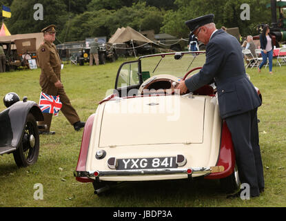 10 juin 2017 - Guerre et paix show à Wraxall dans North Somerset.Engalnd. Banque D'Images