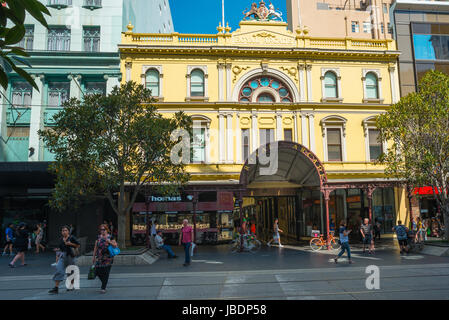 La Royal Arcade, Bourke Street Mall, Melbourne, VIC 3000, Australie. Banque D'Images