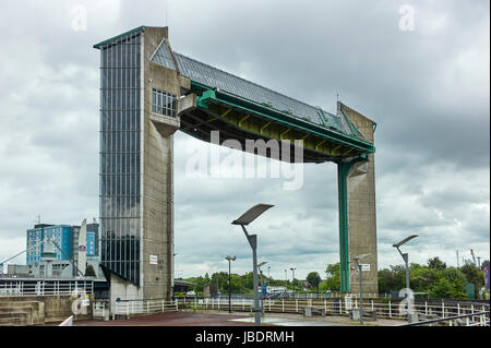 Barrière de marée sur la rivière Hull Banque D'Images