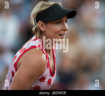 PARIS, FRANCE - 2 juin : Bethanie Mattek-Sands à Roland Garros 2017 le tournoi de tennis du Grand Chelem Banque D'Images