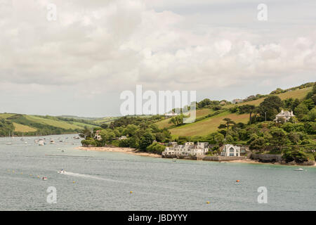 En regardant vers l'Est de Portlemouth Salcombe, Devon, UK. Banque D'Images