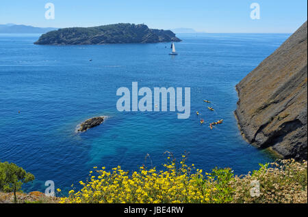 Calanque de Figuerolles, La Ciotat, Bouches du Rhône, France Banque D'Images