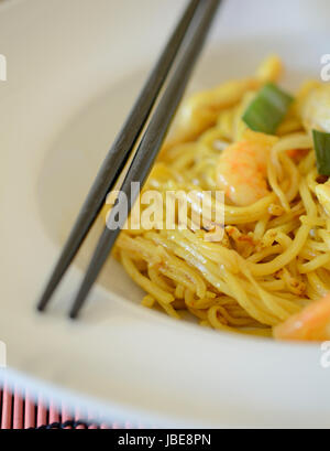 Close up de Bami Goreng Banque D'Images