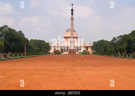 Rashtrapati Bhavan (ancienne maison du vice-roi lors de l'Indien était sous domination britannique). Grand bâtiment impérial aujourd'hui le président de l'Inde à Delhi. Banque D'Images