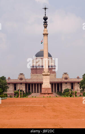 Rashtrapati Bhavan (ancienne maison du vice-roi lors de l'Indien était sous domination britannique). Grand bâtiment impérial aujourd'hui le président de l'Inde à Delhi. Banque D'Images