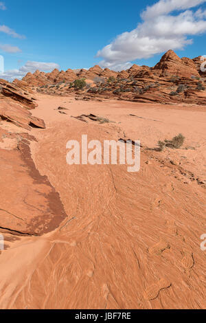 Belle photographie de paysage de la vague en Amérique du Coyote Buttes, Arizona Banque D'Images