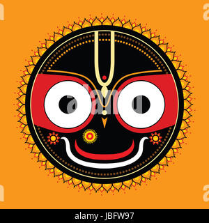 Jagannath. Dieu indien de l'Univers. Gisèle seigneur. Banque D'Images