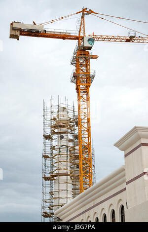 Photo d'une mosquée en construction à Muscat, Oman Banque D'Images