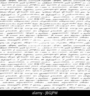 L'écriture. Arrière-plan vectoriel continu. Noir et blanc. Banque D'Images