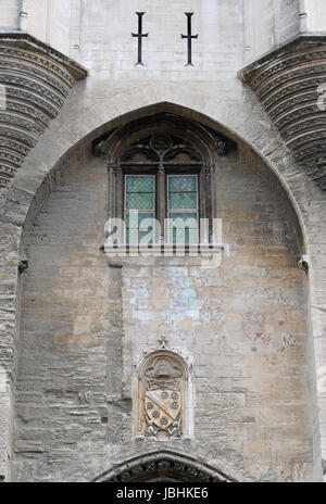 Avignon, France. 1 octobre, 2016. Le palais papal photographié à Avignon, France, 1 octobre 2016. - Pas de service de fil - Photo : Tim Brakemeier/dpa-Zentralbild/dpa/Alamy Live News Banque D'Images