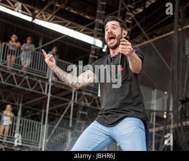 10 juin 2017 - Manchester, New York, États-Unis - JON BELLION au cours de Bonnaroo Music and Arts Festival at Great Stage Park à Manchester, New Hampshire (crédit Image : © Daniel DeSlover via Zuma sur le fil) Banque D'Images