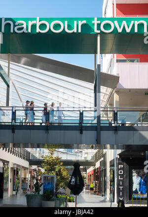 Docklands Melbourne / Résidentiel et commercial dans la région de Harbour Town.Melbourne Victoria en Australie. Banque D'Images