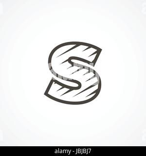 Lettre S'icône logo design elements Illustration de Vecteur