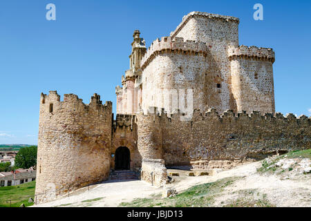 Turégano,Château Castillo de Turégano. dans la province de segovia, Castilla Leon, centre de l'Espagne. Banque D'Images